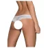Obsessive Alabastra - cvetni tanga sa mašnom za dame - bela - L/XL