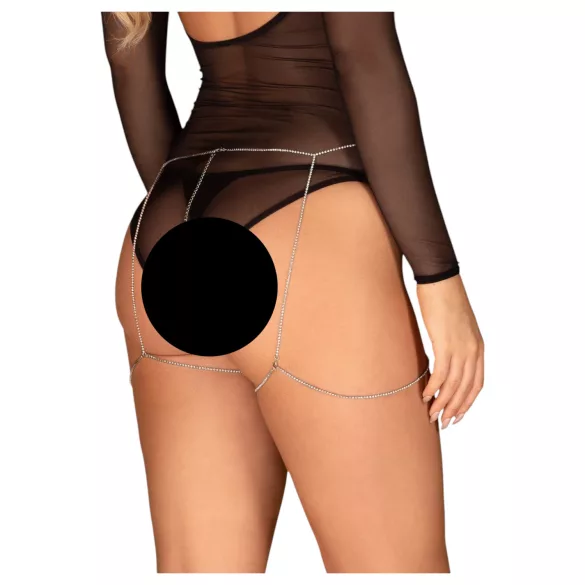 Obsessive Bijou 905 - srebrni nakit za telo - S-L