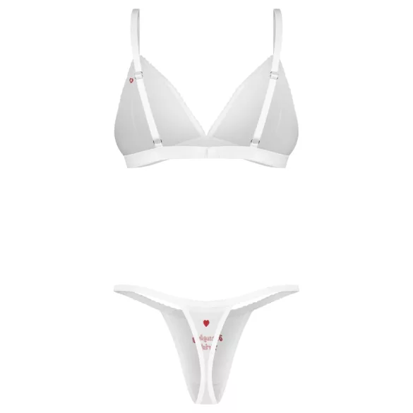 Obsessive Weddya Bride - dvodelni mladenački set (beli) - L/XL