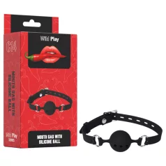Wild Play - silikonski gag (crni)
