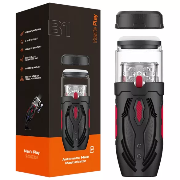 Muški Play - rotacioni masturbator (crni)