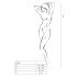 Passion BS016 - minimalistički mrežasti set (crni) - S-L