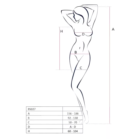 Passion BS027 - mrežasta mini haljina (bela) - S-L