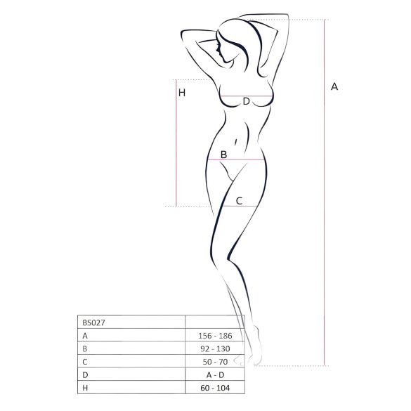 Passion BS027 - mrežasta mini haljina (crvena) - S-L