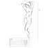 Passion BS031 - otvoreni kombinezon (crni) - S-L