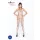 Strast BS034 - set mrežaste čipke s cvetovima (belo) - S-L
