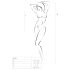 Passion BS035 - mrežasti body sa naramenicama, otvoren (crvena) - S-L