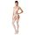 Passion BS053 - Mrežasti Set sa Trezvenim Ovratnikom (Belo) - S-L