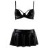 Passion Deby - set brushaltera i mini suknje (crna) - L/XL