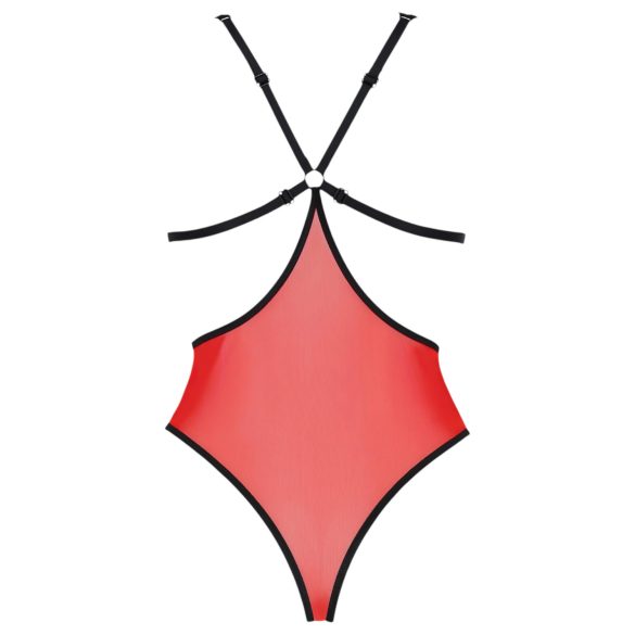 "Passion Peonia - telo sa bočnim prorezom (crvena)" - L/XL