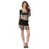Passion BS105 - mrežasta mini haljina (crna) - S-L