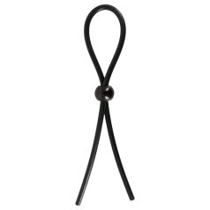 Magic Shiver - podesivi prsten za penis (crna)