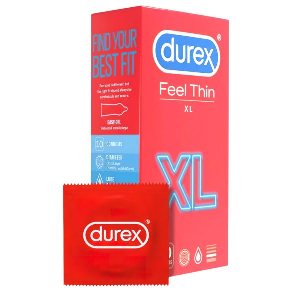 Durex Feel Thin XL - Kondomi za prirodan osećaj (10 komada)