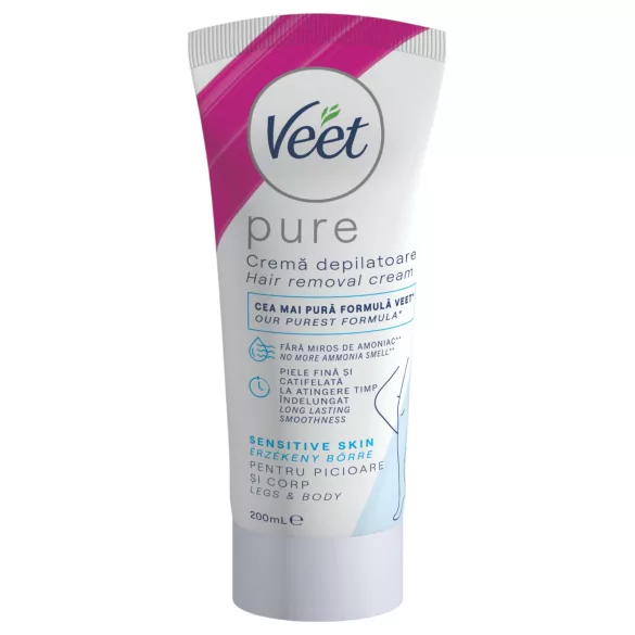 Veet Pure - krema za depilaciju nogu i tela - za osetljivu kožu (200ml)