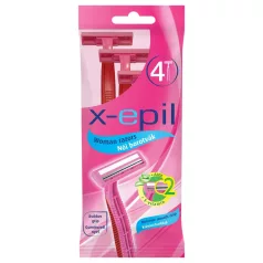 X-Epil - jednokratni ženski brijač sa 2 sečiva (4 komada)
