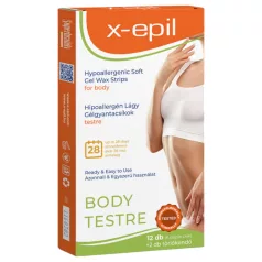 X-Epil - hipoalergene trake voska za telo (12 kom)