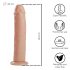 Desirel Desired Bliss - dildo sa vakumskim postoljem (prirodna boja)