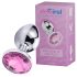 Desirel Pink Jewel M - analni čep (srebrno-rozé)