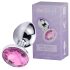 Desirel Pink Jewel L analni plug (srebrno-roze)