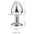 Desirel Pink Jewel L analni plug (srebrno-roze)