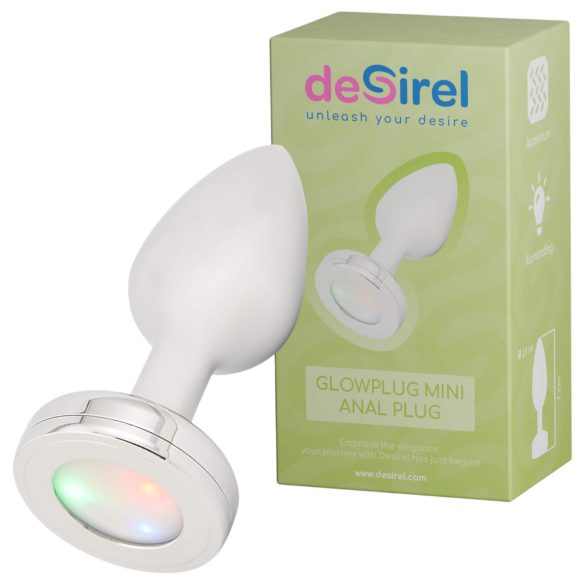 Desirel GlowPlug - sjajni analni čep - mali (srebrni)