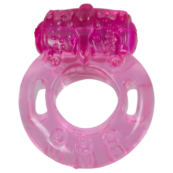Vibrirajući jednokratni prsten za penis (pink)