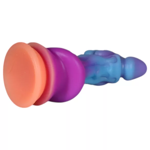 OgazR - svetleći zmajski dildo - 22cm (ljubičasto-ružičasti)