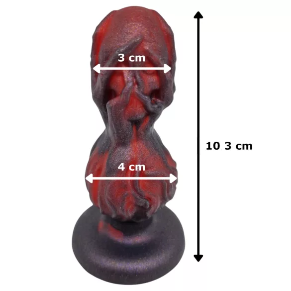 OgazR - kugličasti analni dildo - 10,5cm (crni)