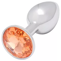 Sunfo - metalni analni plog sa zlatnim kamenom (srebro)