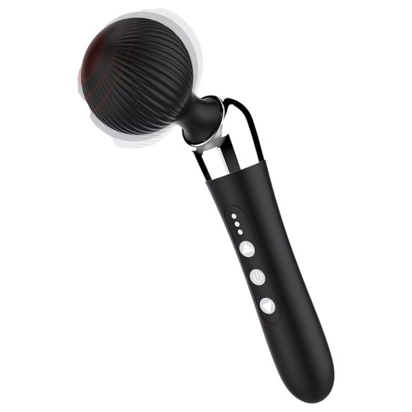 Zakrivljeni bežični masažer vibrator (crni)