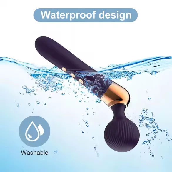 Savijeni bežični masažer vibrator (crni)