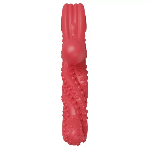 Crveni polipo vibrator sa klitoralnom stimulacijom