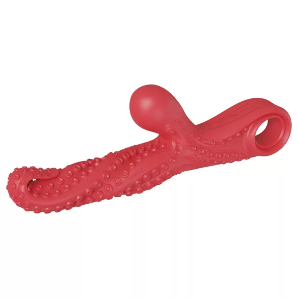Crveni polipo vibrator sa klitoralnom stimulacijom
