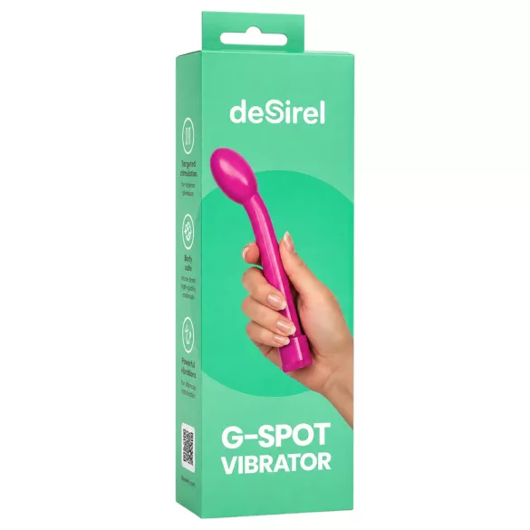 Desirel - zakrivljeni G-tačka vibrator (roze)
