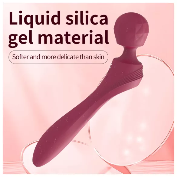 Lonely - zakrivljeni masažni vibrator (crveni)