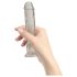 Addiction Crystal - dildo sa vakuumom (prozirno) - 18cm