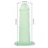 Addiction Coctails - zeleni dildo sa vakuum bazom