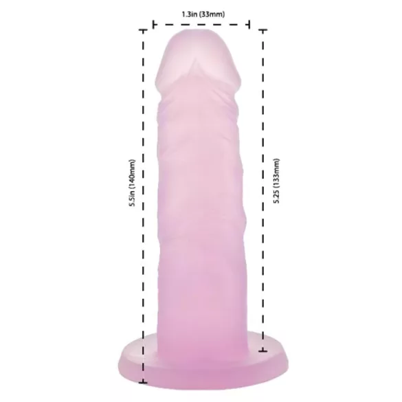 Addiction Coctails - dildó sa vakumom (roze)