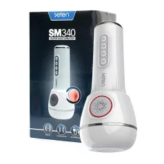   LETEN SM340 - punjiva, vibrirajuća, usisna, stenjajuća masturbator igračka