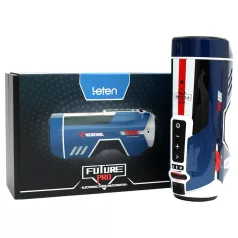   Leten SM Future Pro - mrežni potisni, zvučni, pritisni, grejni masturbator (plavi)