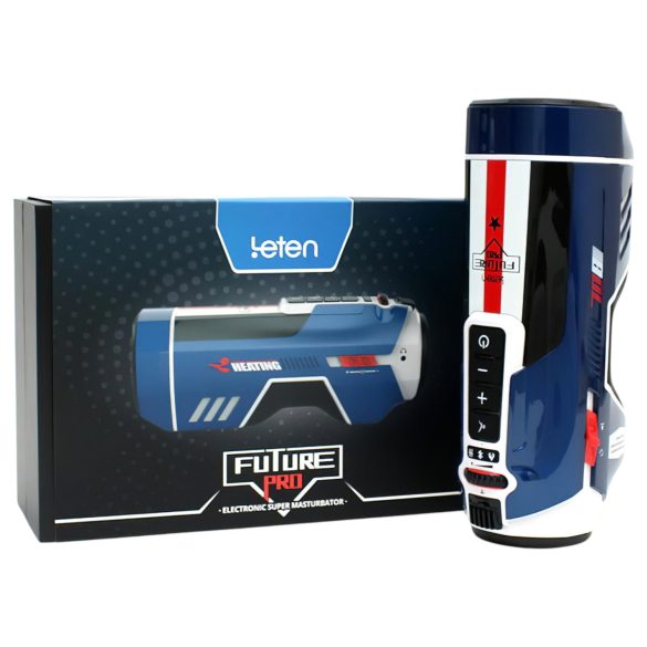 Leten SM Future Pro - potiskivač, uzdisač, stezač, grejač masturbator (plavi)