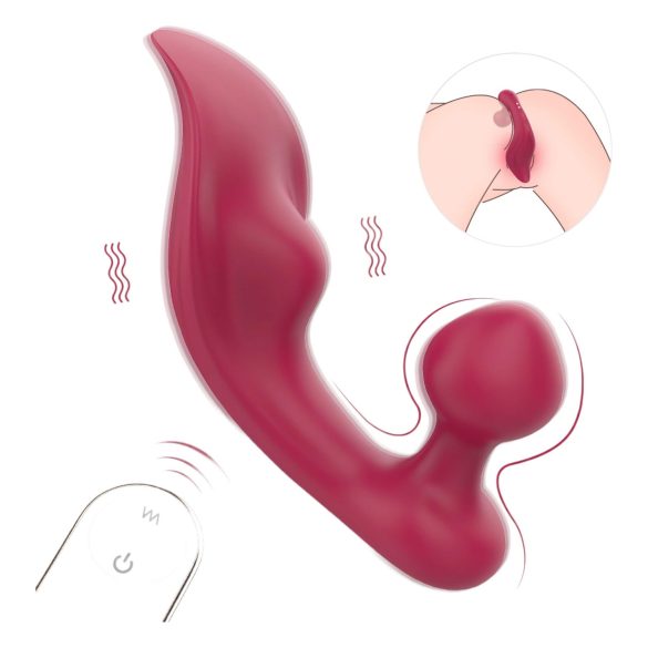 Sex HD Chomper - klitoris i analni vibrator (crveni)