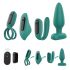 Sex HD - akumulatorski daljinski set 4 vibratora (zeleno)