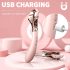 Sex HD - punjivi vodootporni vibrator i točkići zadovoljstva (pink)