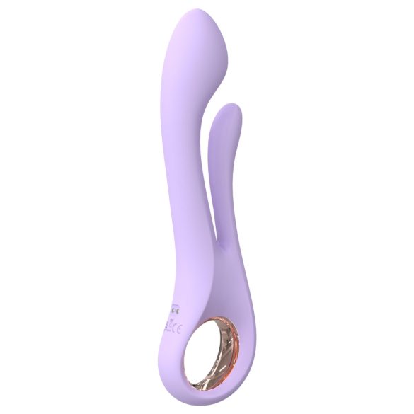 Seks HD Kaethe - vibrator sa klitoralnim dodatkom (ljubičasta)