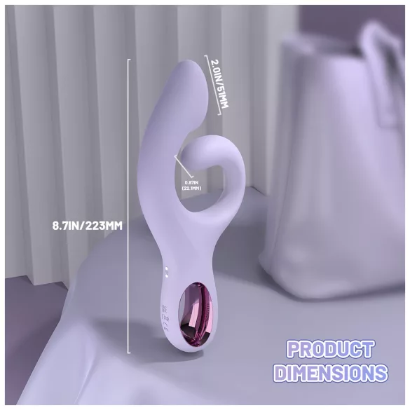 Sex HD - G-tačka vibrator sa ručkom za klitoris (ljubičasti)