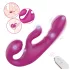 SEX HD Co-op Bliss - kaišić vibrator sa klitoris karikom (ljubičasti)