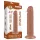 Lovetoy Sliding-Skin - vakuum bazirana dvostruka dildo - 20cm (naturalna)