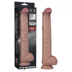 Lovetoy - dvoslojni XXL dildo - 36,5 cm - (natur)