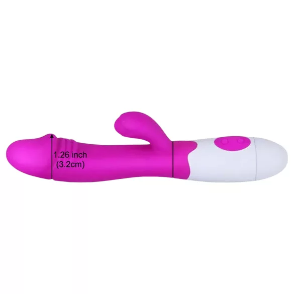 Pretty Love Snappy - vodootporni vibrator za G-tačku sa dodatkom za klitoris (ljubičasti)